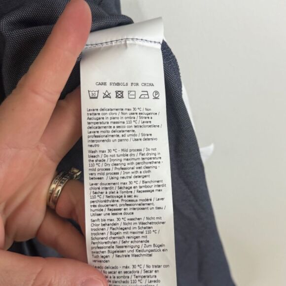 Weekend MaxMara Tiered Shirt Dress - Blue | Size S - Picture 9 of 9